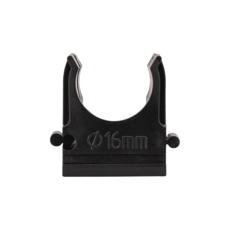 Fastener-clip for a pipe Ø 16 mm, black (100 pcs./Union) Rexant-3