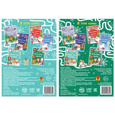 A set of books with stickers "New Year's tasks for a boy", 2 pcs. 12 p.-5