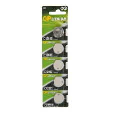 Battery lithium GP, CR2032-5BL, 3V, blister, 5 pcs.