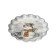 Serving shares "Christmas snowman", d = 20 cm, white color