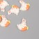 Decor for creativity plastic "Rabbit with carrots" set of 6 pcs 2x2.3x0.8 cm