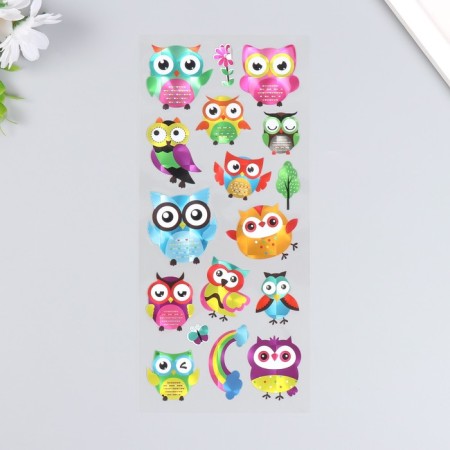Sticker plastic holography "bunny" mix 29x11 cm-2