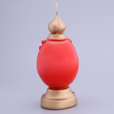 Decorative candle "Easter egg with the temple"-3