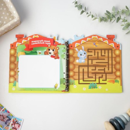 Children's book with the tasks "Teremok", 22 sheets, 18 x 21 cm-21