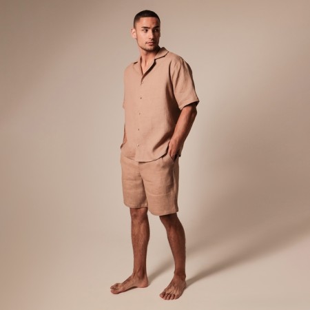 Male home -made suit (short sleeve and shorts) SL Home p. L, coffee-5