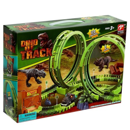 The flexible vehicle "Dino", a dead loop, lighting effects, works from batteries-8