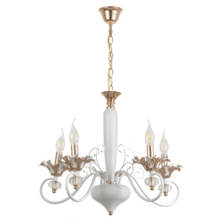 Lilet chandelier 5he14 40W white-gold 56x70x56 cm Bayerlux