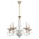 Lilet chandelier 5he14 40W white-gold 56x70x56 cm Bayerlux