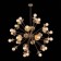 Suspension lamp ST LUCE. SL1111.303.30. Guido. 30x40 watts, e27, 100x100 cm, brass color