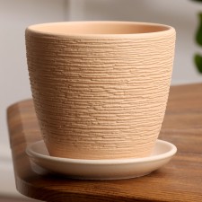 Pot Flower Nest Beige Crocus No. 1, 0.7 L, D - 11.7 cm
