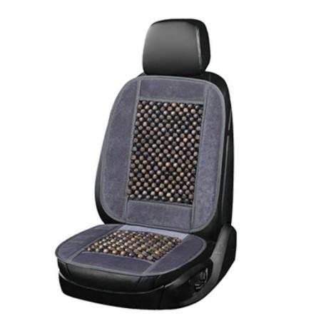 SkyWay cape-wrap on the seat, Massage-02, wood, polyester gray, dark tree