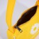 Youth bag with zipper, yellow color
