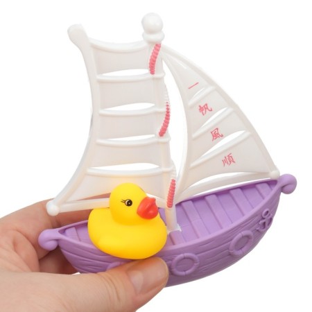 A set of rubber toys for the bath "Ducks on the ship", 7 objects, color mix, crumb I-8