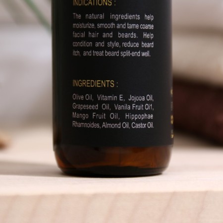 Cosmetic oil for beard and mustache, 60 ml-1