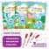 A set of books "Write and Style", 3 pcs. 12 pp., A5, + 3 markers, Smeshariki