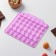 Form for marmalade Dolyan Fruit boom, silicone, 18.5 × 17.5 cm, 42 cells (2.2 × 2.2 cm), pink color