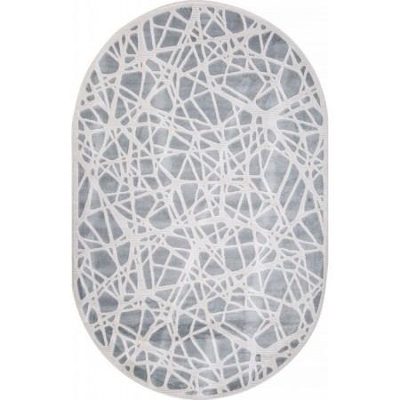 Oval carpet Merinos Miranda, size 200x300 cm, color Blue-Cream