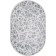Oval carpet Merinos Miranda, size 200x300 cm, color Blue-Cream