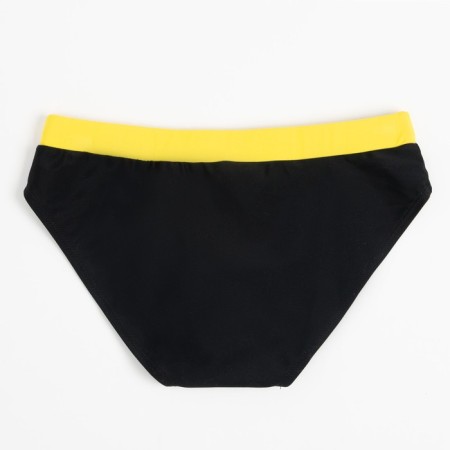 Bathing swimming trunks for the boy Minaku, black/yellow color, height 98-104-1