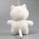 Soft toy "cat", 24 cm, white color