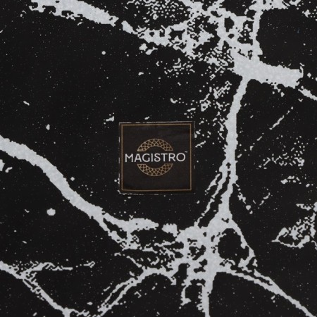 Glass Serving Magistro "Marble", 26.5 × 17.5 × 2 cm, black color-5