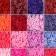Decor for creativity plastic "Palette of red, pink" d = 0.6 cm nr 24 colors 18.5x13x2 cm