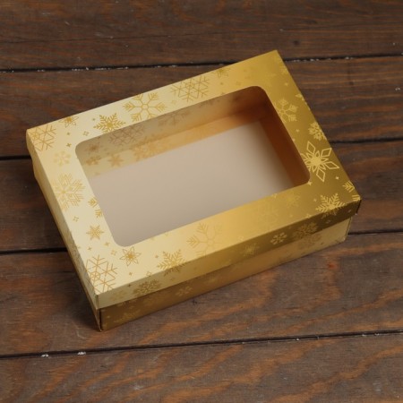 The box is folding, the lid is, with the “New Year's fairy tale” window 24 x 17 x 8 cm-1
