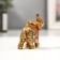 Polystone souvenir "Bronze elephant with a blanket from the Arab carpet" 6.5x5.7x2.8 cm