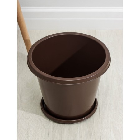 Pot with the Podon "Economy", 10 liters, brown color-1