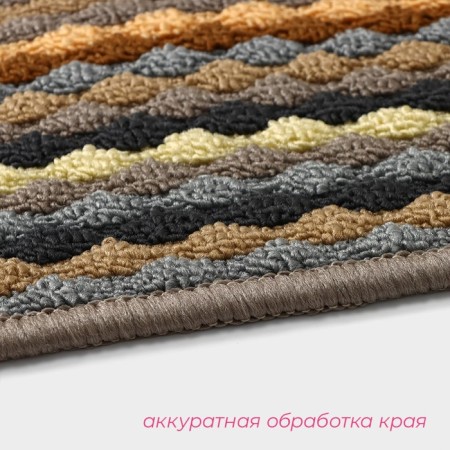 Walker -shaped rug -shaped shallow shade "Color pigtail", 47 × 77 cm-2