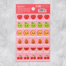 Paper stickers of the grades 