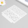 Stone -stencil background plastic "Flower buds" 13x13 cm
