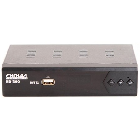 TV prefix DVB-T2 HD-300 EDO Hit, metal, display, trained remote control