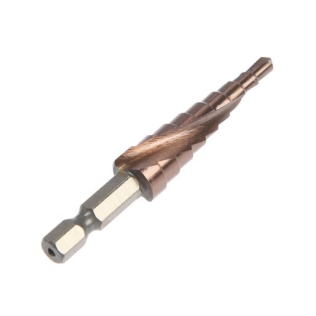 Drill step tundra pro, hss-CO, spiral profile, hexagonal shank, 4-12 mm-1