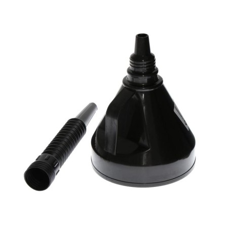 Funnel for fuel and lubricants top auto, with a net, collapsible, corrugation, d 13 cm, h nose 12.5 cm, black-2