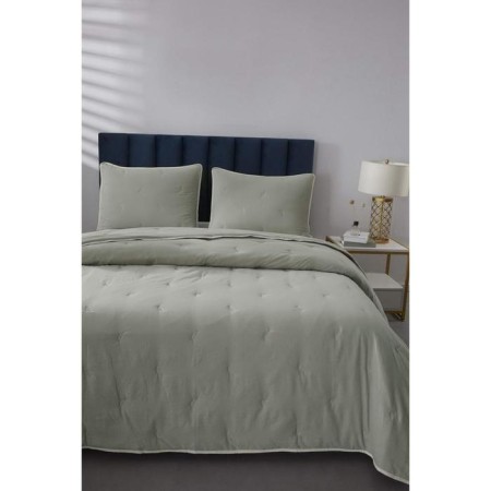 A set with a covering “Erica”, size 160x220 cm, 50x70 cm, beige color-2