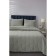 A set with a covering “Erica”, size 160x220 cm, 50x70 cm, beige color