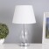 Table lamp "Isolda" 1x40W E27 transparent 22.5x22.5x38cm