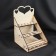Organizer for storing sewing supplies, 20 × 30 × 20 cm, beige color