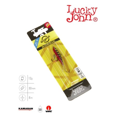 Балансир Lucky John NORDIC 4 + тройник, 4 см, цвет 114 блистер-2