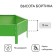 Glocked flowerbed, d = 60 cm, h = 15 cm, bright green, Greengo
