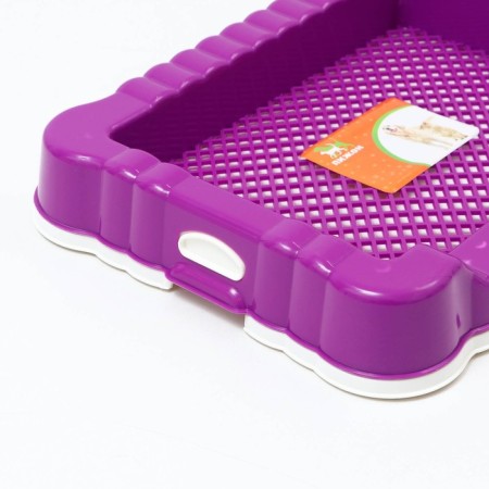 High -side dog toilet, 47 x 36 x 7 cm, purple-3