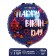 Foil ball 18 "Happy Birthday. Neon", circle