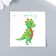 Tattoo on the body color "Dinosaurus rrr!" 6x6 cm