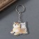 Acryl keychain bilateral "dog with a kitten" 4x5x0.4 cm