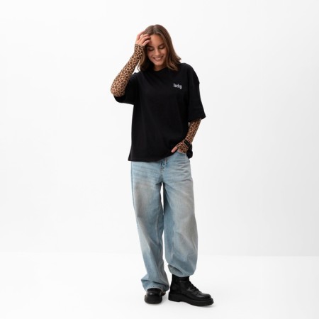 Women's T -shirt MIST Lucky p. L-XL, black-1