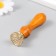 Printing for wax with a wooden handle "Teddy Bear - Good luck" 9x2.5x2.5 cm