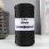 Knitting cord 100% polyester 1mm 200m/75 ± 10g (13-black)