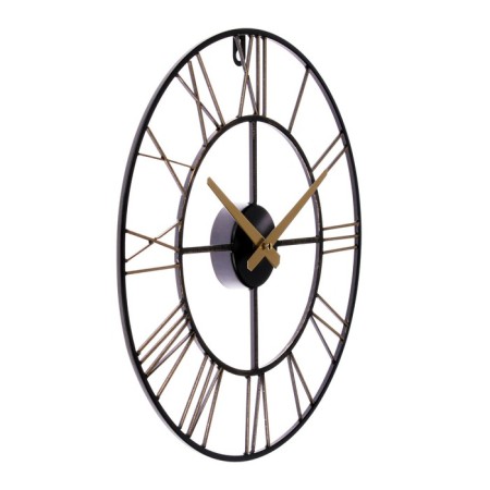Wall clock, interior: loft, silent, d-40 cm, bronze-4