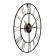 Wall clock, interior: loft, silent, d-40 cm, bronze